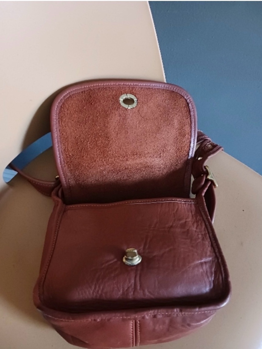 Rare Vintage Coach Leather Crossbody Trail Bag - Picture 12 of 12